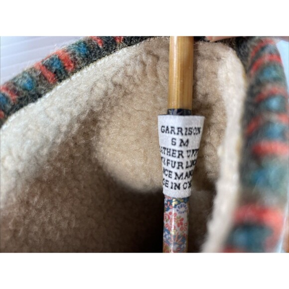 Steve Madden Tan Brown Suede Boots Mid-Calf Sz  6 M Lined Shearling Knit Cuff - Picture 16 of 16